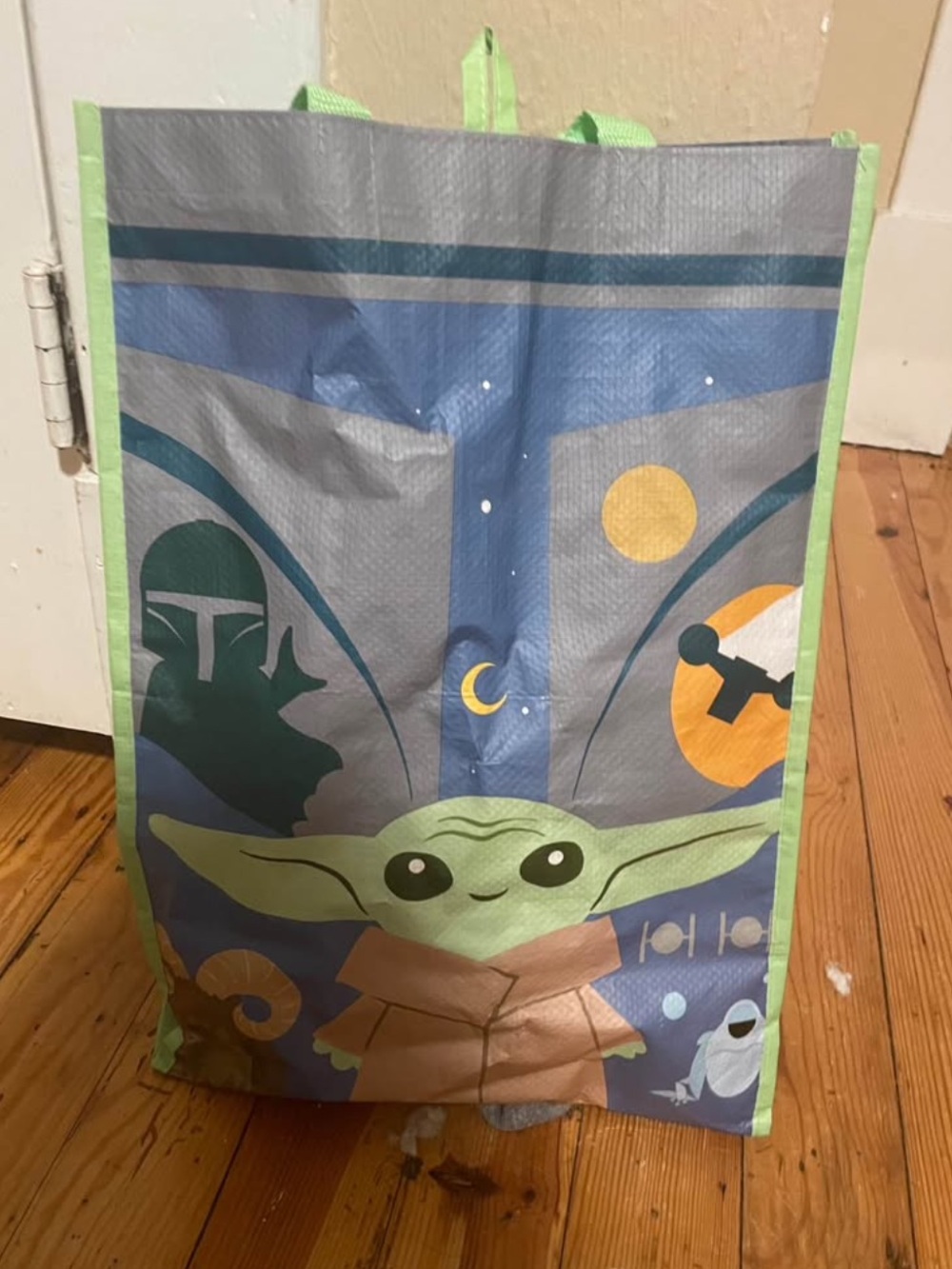 Star Wars The Child (Grogu) Reusable Tote Bag - Green & Blue